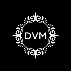 DVM Letter Initial Logo Design Template Vector Illustration