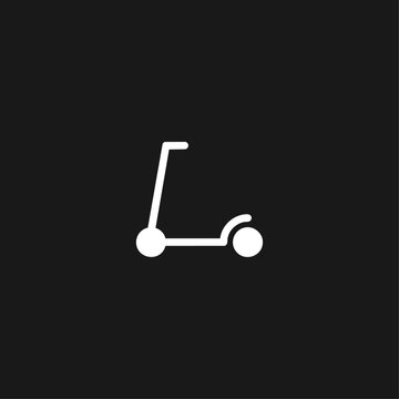 Scooter icon logo flat vector design
