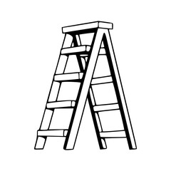 folding ladder clipart