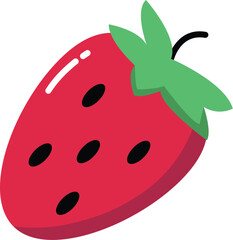 fresh strawberry icon 