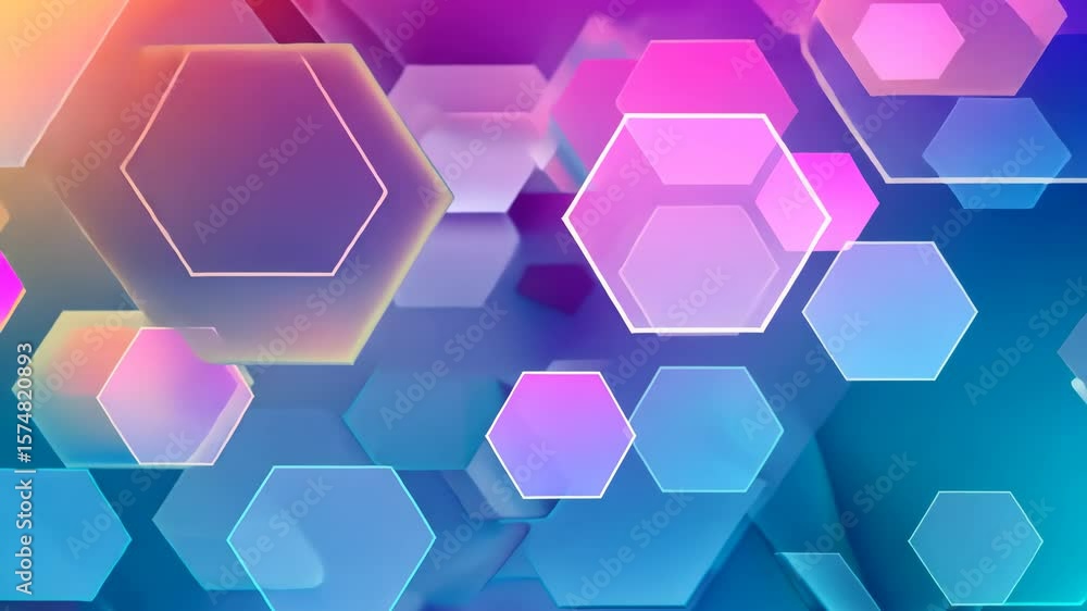 Aufkleber hexagon pattern, geometric abstract background with simple hexagonal elements, representing medical 