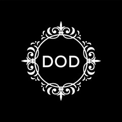 DOD Letter Initial Logo Design Template Vector Illustration