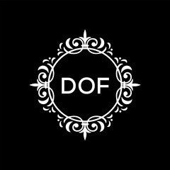 DOF Letter Initial Logo Design Template Vector Illustration