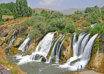 Muradiye Waterfall, located in Van, Turkey, is one of the country's most important tourism destinations.