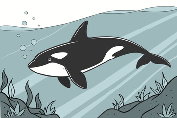 Educational Wildlife Illustrations: Blue Whale, Hare, Frog, Anglerfish, Badger, Lionfish, Caracal, Tapir, Dodo Bird, Fennec Fox, Chicken, Snake, Orca, Ichthyosaur, Koala, Firefly, Red Panda, Snow Leop © Md