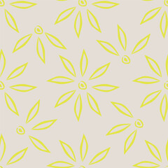 Vintage Pattern Flower Floral illustration Design Vector