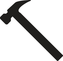 Hammer Icon on Transparent Background