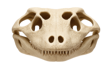 Reptilian skull featuring a broad snout and temporal fenestrae