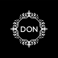 DON Letter Initial Logo Design Template Vector Illustration