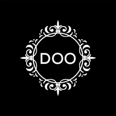 DOO Letter Initial Logo Design Template Vector Illustration