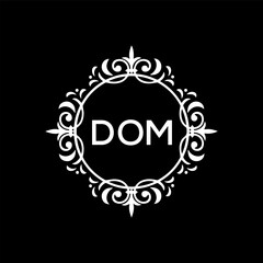 DOM Letter Initial Logo Design Template Vector Illustration