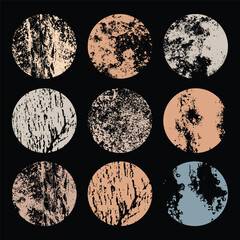 Abstract Grunge Texture with Circle Splatter Shape Design