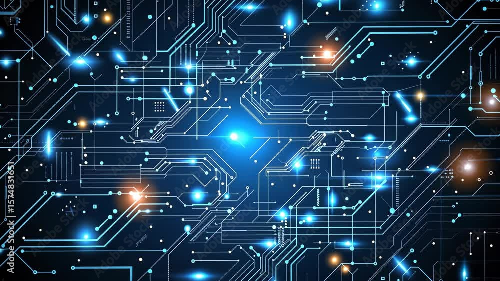 Aufkleber high computer technology design, modern data protection vector presentation, abstract circuit board 