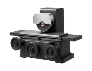 Horizontal surface grinder with a reciprocating table and manual controls for small-scale manufacturing workshops