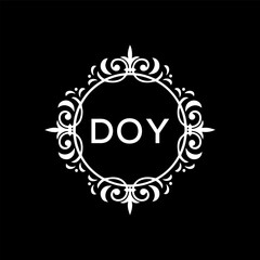 DOY Letter Initial Logo Design Template Vector Illustration