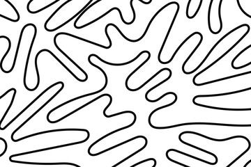 Uneven hand drawn diagonal stripes, strokes. Deformed organic lines, grid plaid pattern ector illustration design black and white line art 