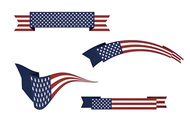 american flag vector illustration