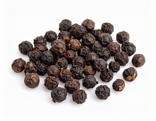 Obraz premium Pile of Whole Black Peppercorns: Isolated Culinary Spice