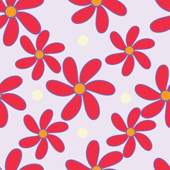cut seamless hand drawn floral pattern, Botanical, Vector illustration for wedding and valentine day design.
