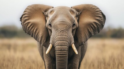 Close up view of an elephant in a protected reserve, representing the triumph of conservation efforts and the beauty of wildlife preservation