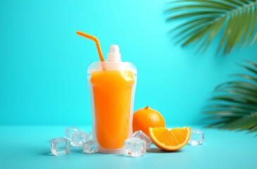 Obraz premium glass of orange juice