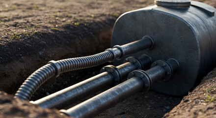 Underground Septic Tank System Installation