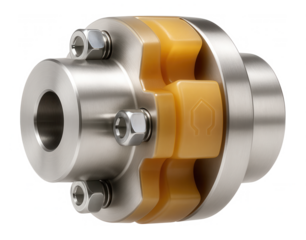 Flexible shaft coupling with a polyurethane insert for a printing press operation