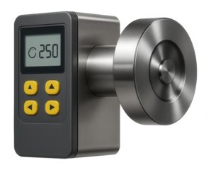 Motorized section rotator with a digital display panel for automated processes in an industrial plant