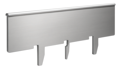 Aluminum landscape edging with interlocking pieces, ensuring a secure fit for flower beds in a modern villa.