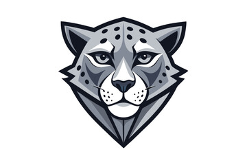 Detailed monochromatic jaguar face shows the animal's intense stare and unique features