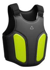 Naklejka premium Lightweight life jacket with breathable mesh lining for summer swimming