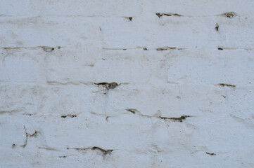 Old white brick wall texture. Abstract background for design with copy space.