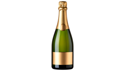 champagne bottle isolated on white background transparent png