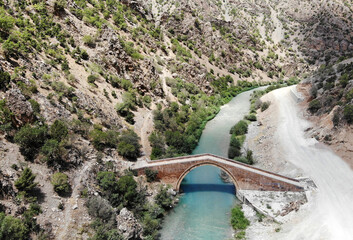 Zeril Bridge in Van, Turkey was built in the 17th century.