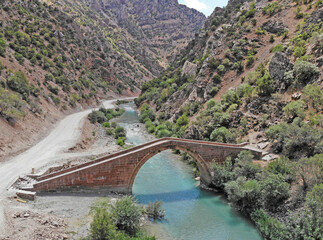 Zeril Bridge in Van, Turkey was built in the 17th century.