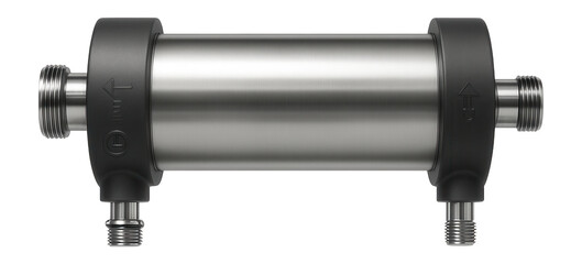 Ultrafiltration membrane module with a tubular design and end cap connections for a textile dyeing plant