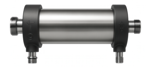 Ultrafiltration membrane module with a tubular design and end cap connections for a textile dyeing plant