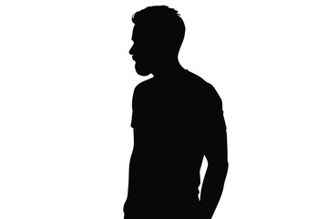 silhouette of a businessman