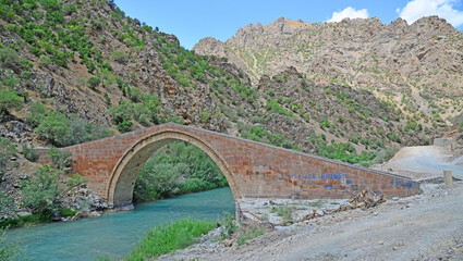 Zeril Bridge in Van, Turkey was built in the 17th century.