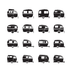 transportation icons set