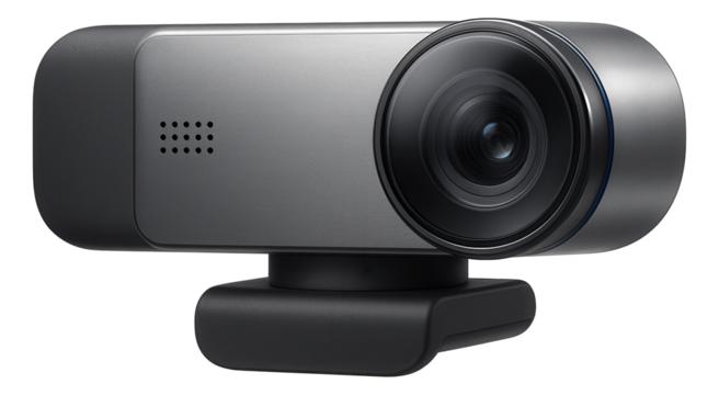 Webcam with built-in microphone for video conferencing