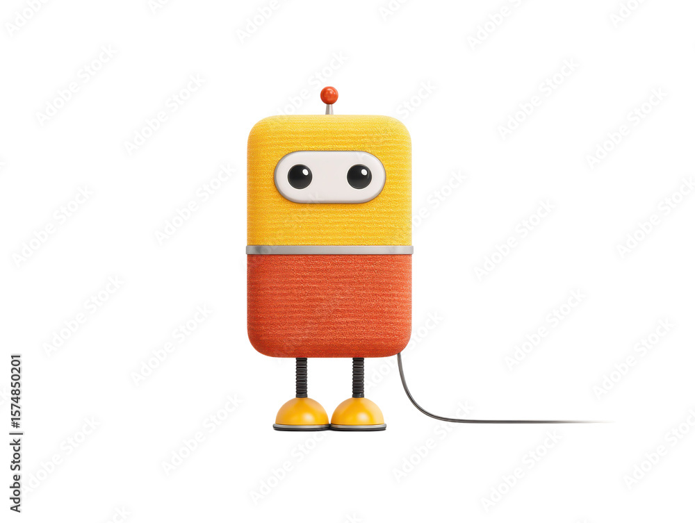 Poster connected home running daily routine via voice trigger symbolizing smart lifestyle efficiency, isola