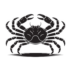 set of crab silhouettes