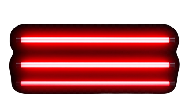 red neon light glosy 3 straight bar line transparent png editing element best