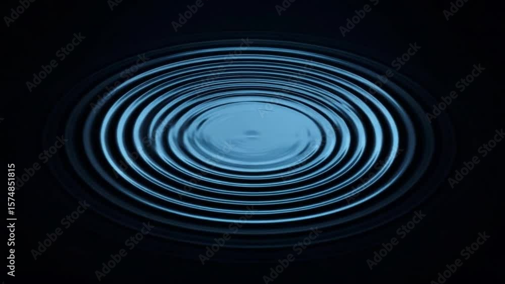 Wall mural hypnotic rings: captivating visuals of concentric circles in a mesmerizing array for digital art