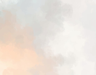 Obraz premium Soft Neutral Watercolor Texture Background. Minimalist Peach Gray Watercolor Art. Elegant Neutral Watercolor Backdrop. Subtle Abstract Cloud Watercolor Design. Light Pastel Gray Peach Art Texture