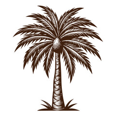 Tropical Palm Tree Silhouettes &ndash; Black and White Vector Set for Summer Designs
