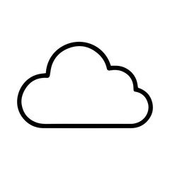 line icon cloud vector on white background
Vector icon on white background