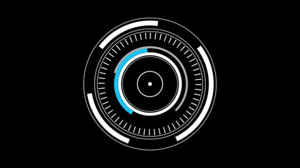 Futuristic HUD Round Frames and Holographic Borders Vector. Targeting UI Display, Aim Control, Digital Interface Elements, Radar, and Sci-Fi Tech Game Infographic Design - Powered by Adobe