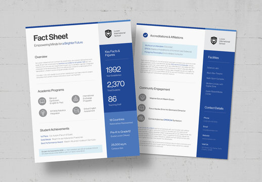 Fact Sheet Template